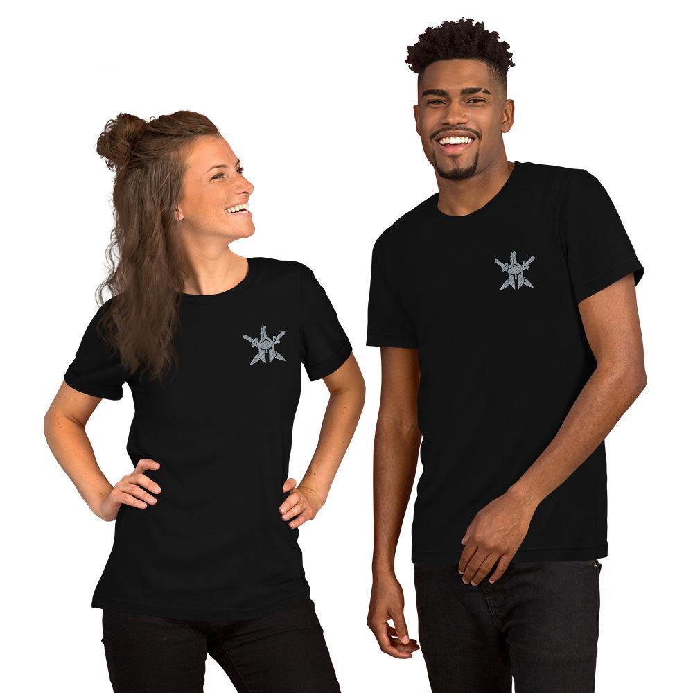 Kurzärmeliges Unisex-T-Shirt bestickt versch. Farben - Knights - Stagehand Lifestyle - rmp eventservice gmbh